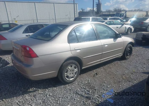 2002 Honda Civic Lx from USA, damaged, VIN 1HGES16622L014969